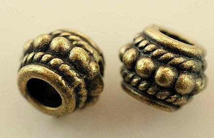 Bali Style Bronze spacer bead